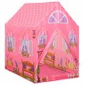 vidaXL Detský stan na hranie s 250 loptičkami ružový 69x94x104 cm