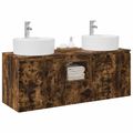 vidaXL Set kabinetov do kúpeľne 3 ks Dymový dub 49,5 x 44,5 x 65 cm