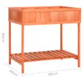 vidaXL Kvetináč na bylinky 80x60x80 cm masívne jedľové drevo
