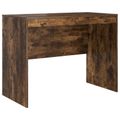 vidaXL Stôl Dymová dub 145.5 x 50 x 127 cm 2 ks