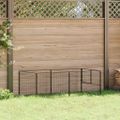vidaXL Koterec pre psa čierny 200x100x70 cm oceľový