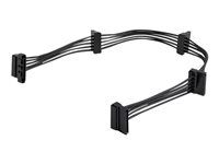 M/F - 4x Serial ATA Power Cable Splitter (PYO4SATA) - Rozdeľovač napájania - SATA napájanie (M) do SATA napájania (F) - 40 cm - čierna - pre P/N: BRACKET125PT, BRACKET125PTP, BRACKET425F, PEXUSB311AC3, S251BU31REM, SATBP125VP