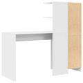 vidaXL Stôl Biela 133,5 x 50 x 124 cm 2 ks