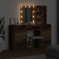 vidaXL Toaletný stolík 3 ks Hnedá 40 x 41 x 135 cm Kompozitné drevo