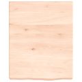 vidaXL Nástenná polica 40x50x(2-6) cm neošetrený dubový masív