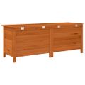 vidaXL Záhradný úložný box hnedý 150x50x56,5 cm jedľový masív