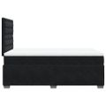 vidaXL Posteľný rám boxspring s matracom čierny 120x200 cm zamat