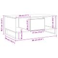 vidaXL Skrinka na platne dub artisan 84,5x38x48 cm kompozitné drevo