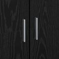 vidaXL Highboard 70 x 33.5 x 180 cm Kompozitné drevo Čierny dub
