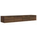 vidaXL Nástenné skrinky 2 ks hnedý dub 68x30x20 cm spracované drevo
