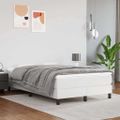 vidaXL Posteľný rám s boxspringom biely 120x200 cm umelá koža