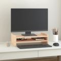 vidaXL Stojan na monitor 50x27x15 cm masívna borovica