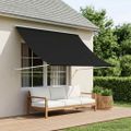 vidaXL Markíza Čierna 350 x 150 cm 180 g / m² polyester s PU povrchom