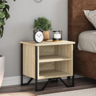 vidaXL Nočný stolík dub sonoma 2 ks 40x30x40 cm kompozitné drevo