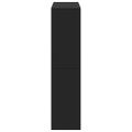 vidaXL Deliaca stena čierna 100x33x135 cm kompozitné drevo