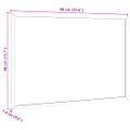 vidaXL Magnetická biela tabuľa s rámom z masívneho borovicového dreva 60x40 cm