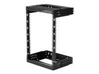 15U Adjustable Rack - Rozvádzač stojanový - montáž na stenu - čierna - 15U - 19"