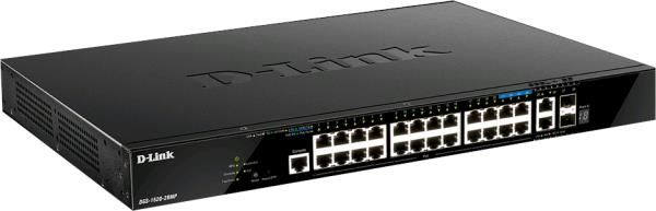 D-Link DGS-1520-28MP 20 portov GE PoE + 4 portov 2.5 GE PoE + 2 10GE portov + 2 SFP+ Smart Man. Switch