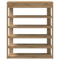 vidaXL Regál na topánky dub artisan 80x30x98 cm kompozitné drevo
