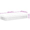 vidaXL Taštičkový pružinový matrac stredný plus 90x200 cm