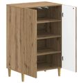 vidaXL Skriňa na topánky ARNHEM 59,5 x 39,5 x 90 cm Kompozitné drevo