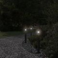 vidaXL Vonkajšie stojace lampy 3 ks čierne 60 cm nehrdzavejúca oceľ