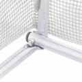 vidaXL Skleník s oceľovým rámom biely 20 m² 5x4x2,3 m