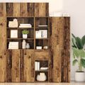 vidaXL Highboard Staré drevo 40 x 42,5 x 185 cm Kompozitné drevo