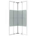 vidaXL Sprchový kút ESG 80x80x180 cm