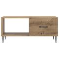 vidaXL Konferenčný stolík Dub artisan 90 x 50 x 40 cm Kompozitné drevo