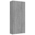 vidaXL Botník sivý dub sonoma 80x35,5x180 cm spracované drevo