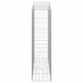 vidaXL Oblúkové gabiónové koše 2ks 200x50x180/200cm pozinkované železo