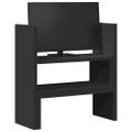 vidaXL Stolový organizér nastaviteľný čierny 40x17x41cm kompozit.drevo