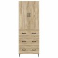 vidaXL Sada skríň 2 ks 66 x 34,5 x 90 cm Kompozitné drevo Dub sonoma