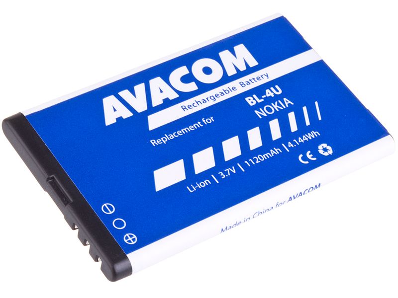 Batéria AVACOM GSNO-BL4U-S1120A do mobilu Nokia 5530, E66, 5530, E75, 5730, Li-Ion 3,7 V 1120mAh
