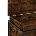 vidaXL Úložný box s vekom dymový dub 60x40x51,5 cm kompozitné drevo