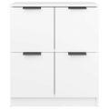 vidaXL Komoda biela 60x30x70 cm spracované drevo
