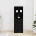 vidaXL Vysoký stôl Čierny dub 36 x 35,5 x 103,5 cm Kompozitné drevo