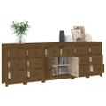 vidaXL Komoda medovo-hnedá 230x35x80 cm borovicový masív
