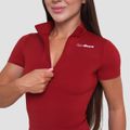 Dámske tričko Cropped Ignite Dark Red - GymBeam, veľkosť L, veľkosť oblečenia L
