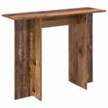 vidaXL Konzolový stôl Staré drevo 100 x 30 x 75 cm Kompozitné drevo