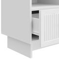 vidaXL TV skrinka Biela s vysokým leskom 102 x 34,5 x 50 cm