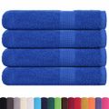vidaXL Saunové osušky FROGN 4 ks modré 80x200 cm 360 g/m²