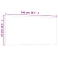 vidaXL Nástenná magnetická tabuľa čierna 100x50 cm tvrdené sklo