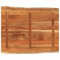 vidaXL Stolová doska 100x80x2,5 cm obdĺžnik akáciový masív živá hrana