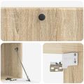 vidaXL Nástenná TV skrinka 98 x 41 x 30 cm Dub sonoma Kompozitné drevo