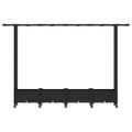 vidaXL Vyvýšený záhon s mriežkou a strechou Čierna 203 x 40 x 127 cm