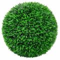 vidaXL Umelé buxusové gule s LED svetlami, 2 ks, zelená, 55 cm