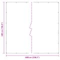 vidaXL Priehľadná plachta s okami 5x6 m PVC