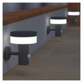 LED záhradné solárne nástenné svietidlo TERION, senzor súmraku, 12,5 x 14,7 x 14,6 cm